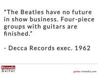 The Beatles have no future according to Decca Records