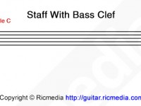 Bass clef staff